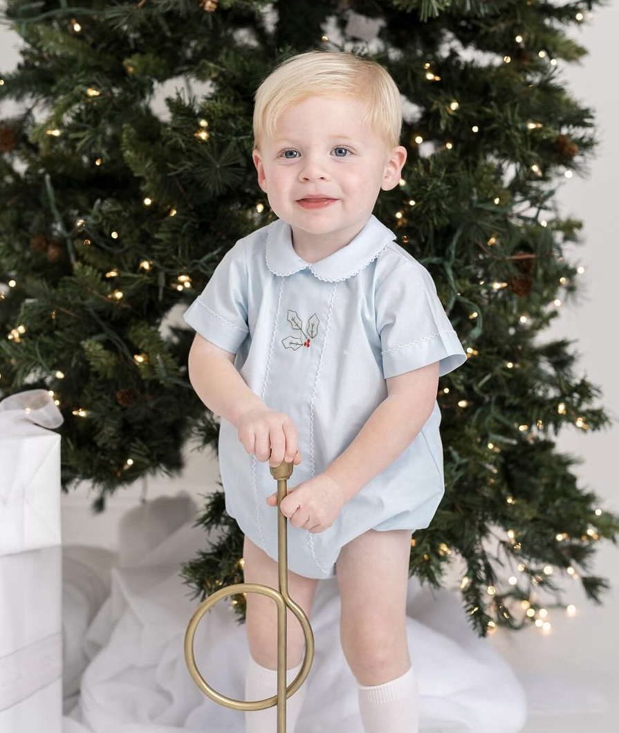 Boys Blue Holly Bubble - Lullaby Set