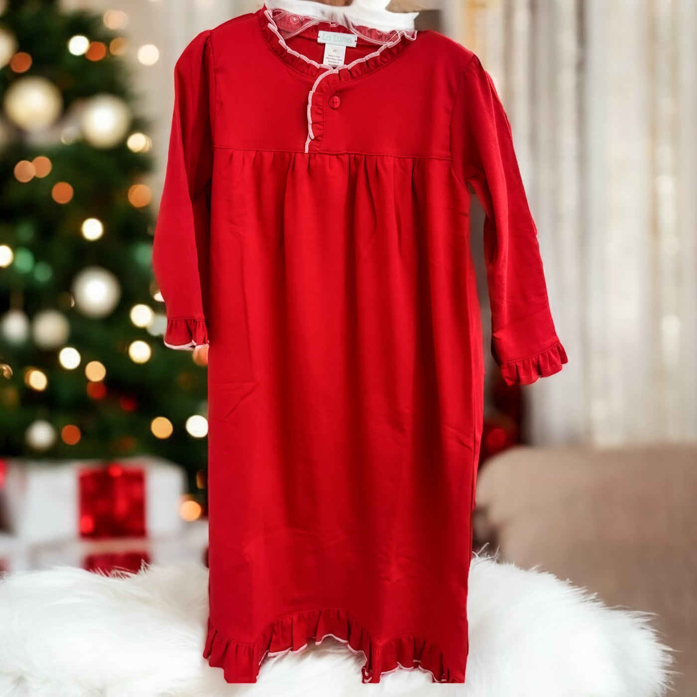 Pima Christmas Nightgowns - La Luna