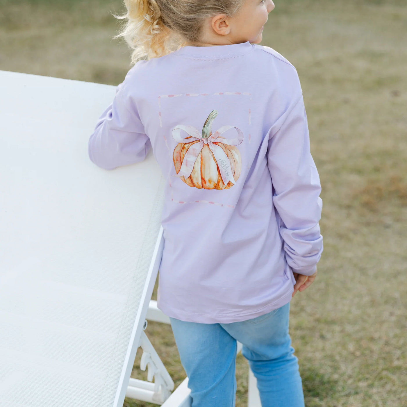 Lavender Pumpkin L/S Tee - J. Bailey