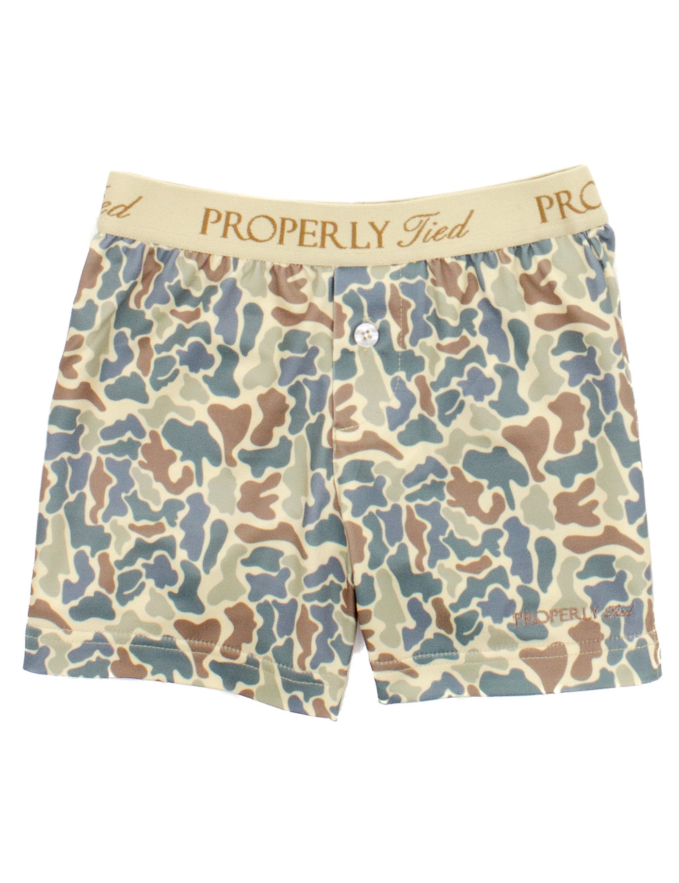Boys Properly Tied Boxers Field Camo