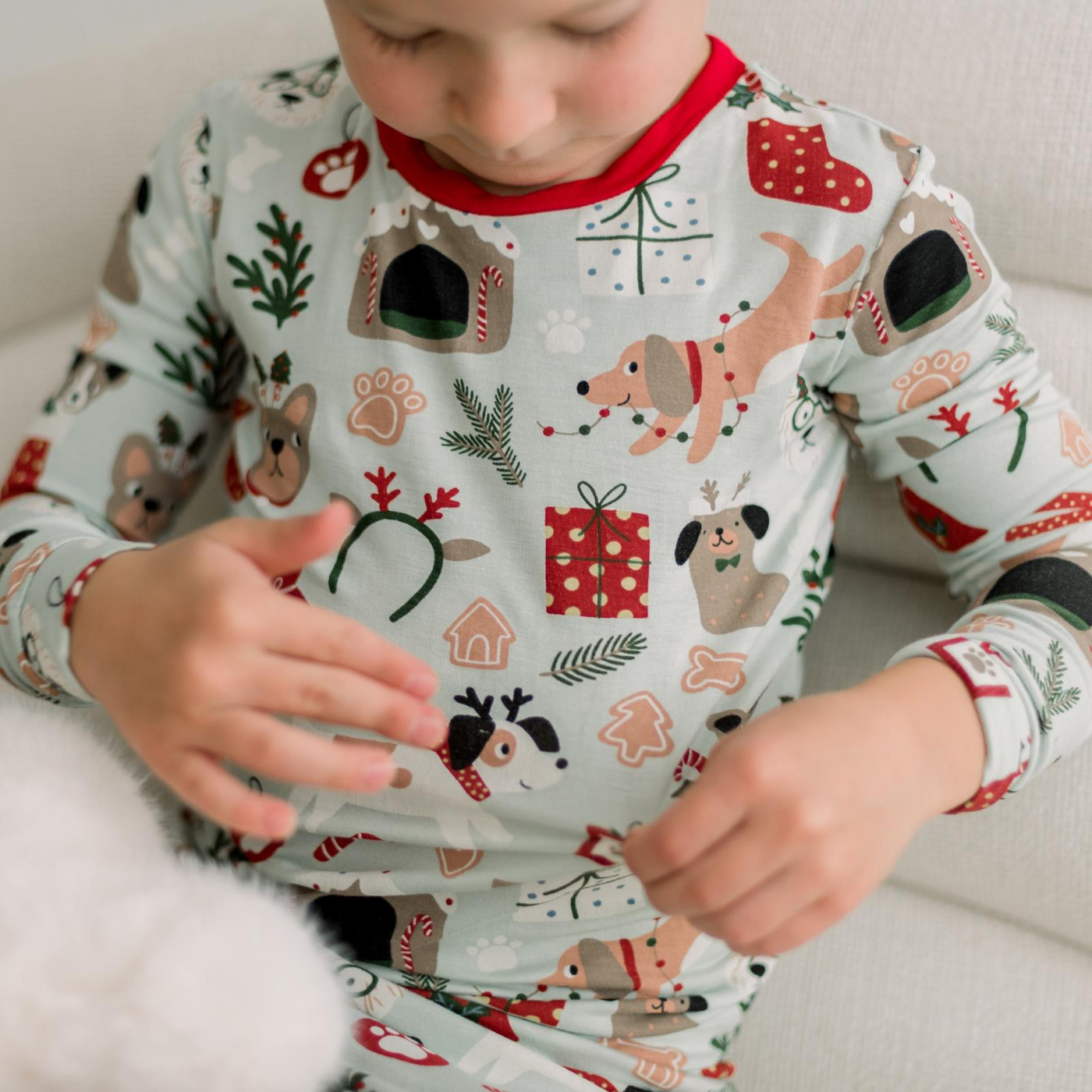 Christmas Dogs Bamboo Pajamas - KicKee
