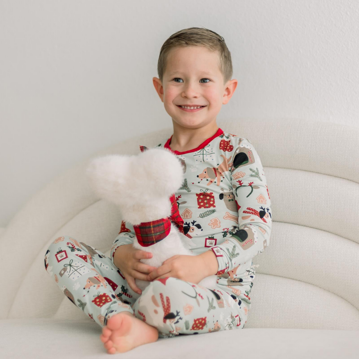 Christmas Dogs Bamboo Pajamas - KicKee