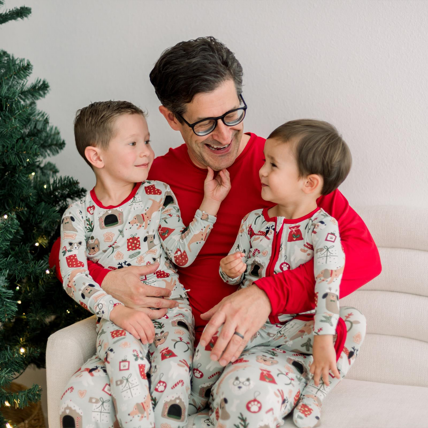 Christmas Dogs Bamboo Pajamas - KicKee