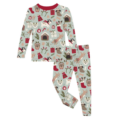Christmas Dogs Bamboo Pajamas - KicKee