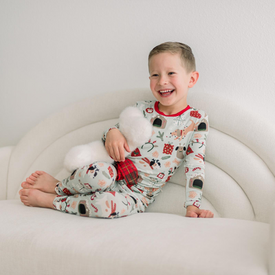 Christmas Dogs Bamboo Pajamas - KicKee