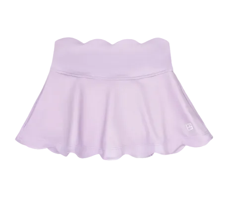 Lavender skirt with scallop edge