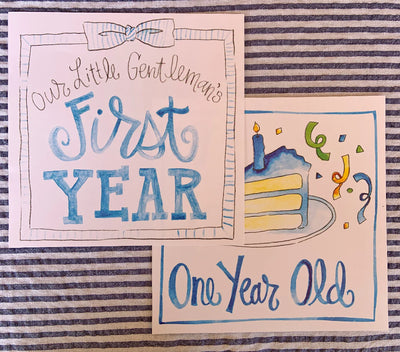 Little Gentleman's Milestone Cards - Boys First Year