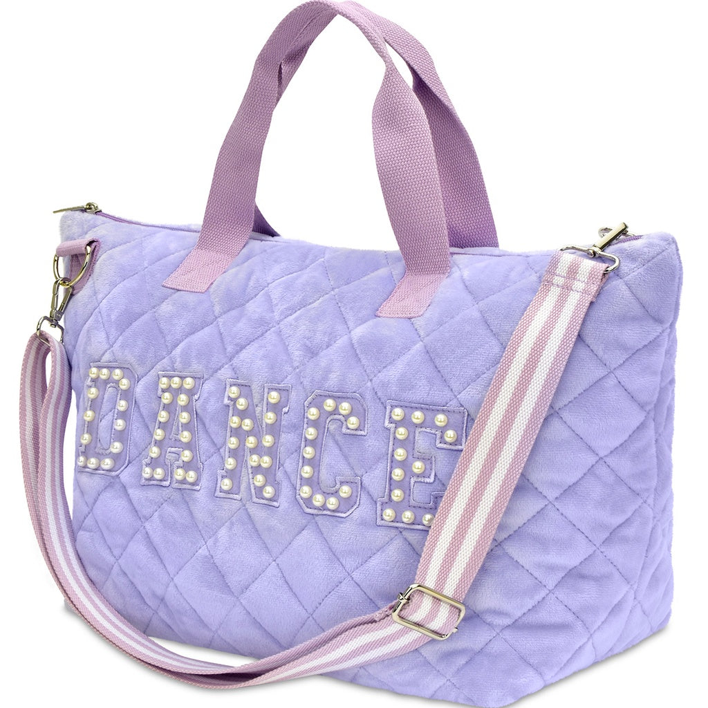 Purple & Pearls Overnight Dance Bag