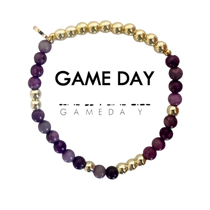 Purple & Gold GAME DAY KIDS BRACELETS - ETHICGOODS
