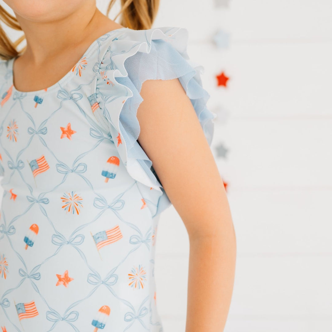 Patriotic Trellis Swimsuit - Sweet Wink