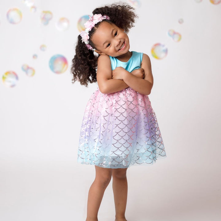 Sparkling Mermaid Tank Tutu Dress - Sweet Wink