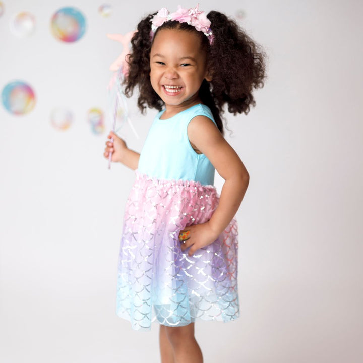 Sparkling Mermaid Tank Tutu Dress - Sweet Wink