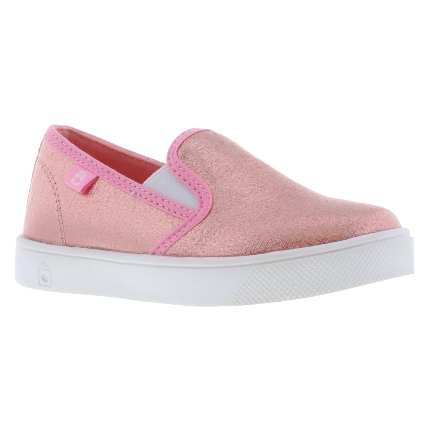 Pink Rose Gold Slip-On Tennis Shoes