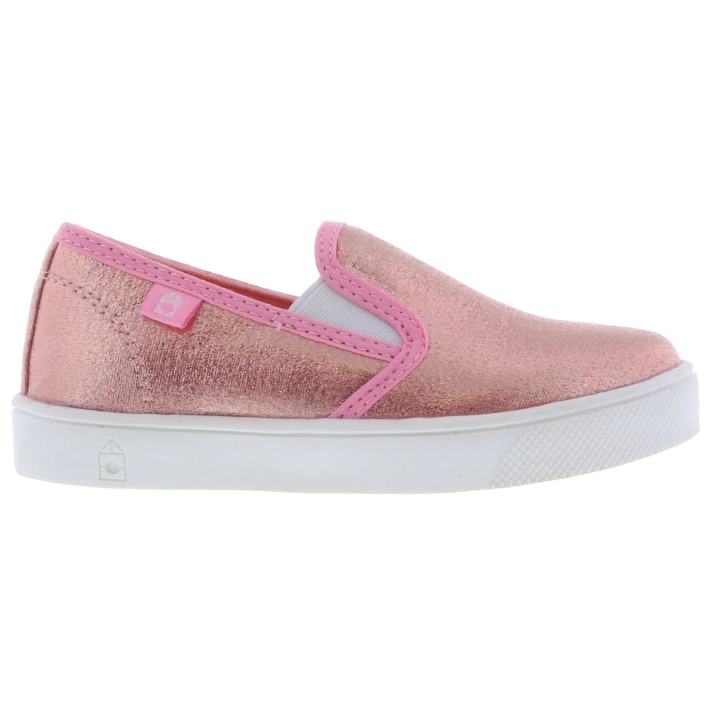 Pink Rose Gold Slip-On Tennis Shoes