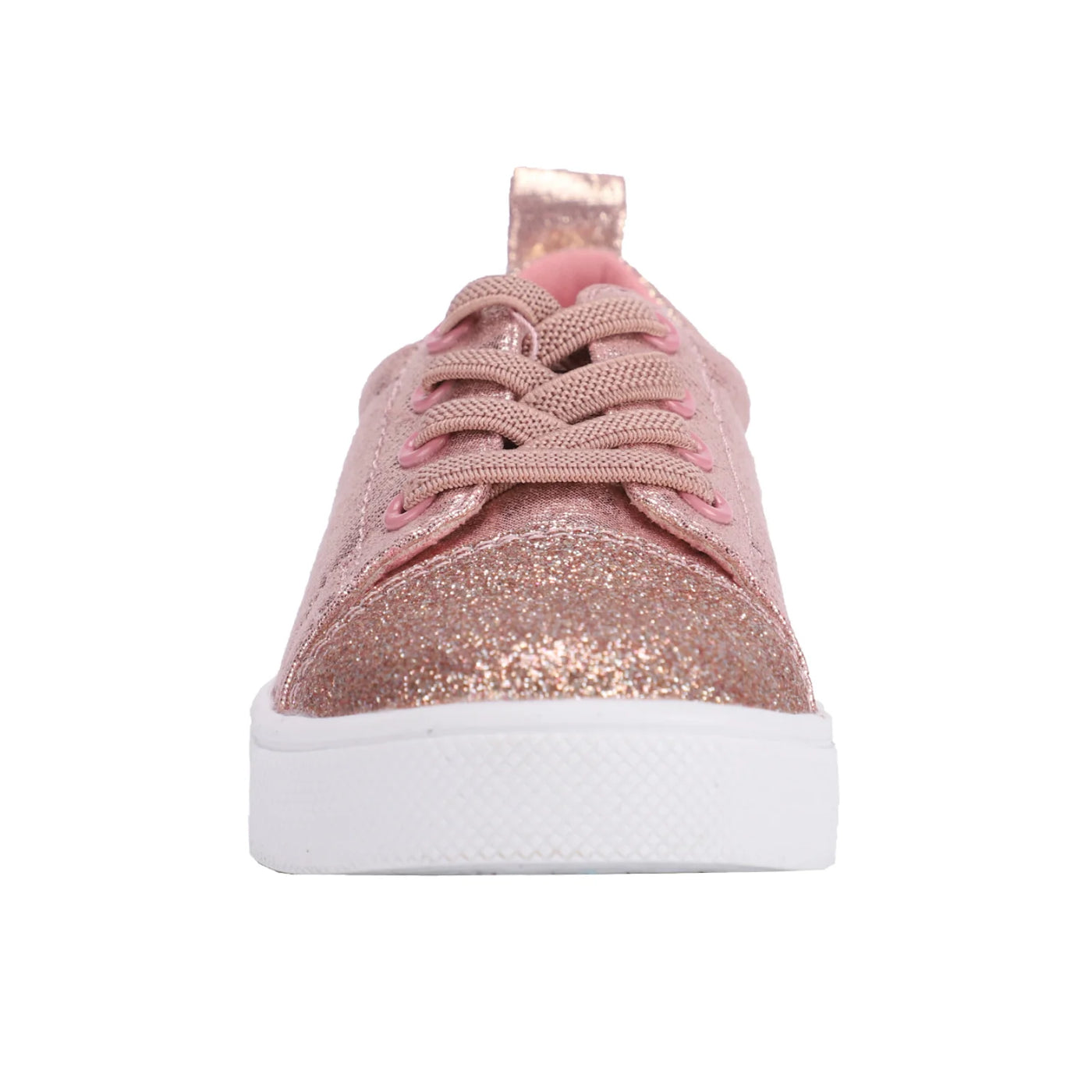 Metallic Rose Gold Tennis Shoes