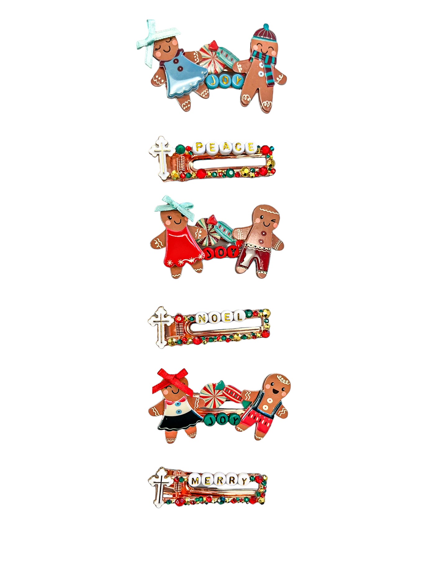 Christmas Barrettes & Hair Clips