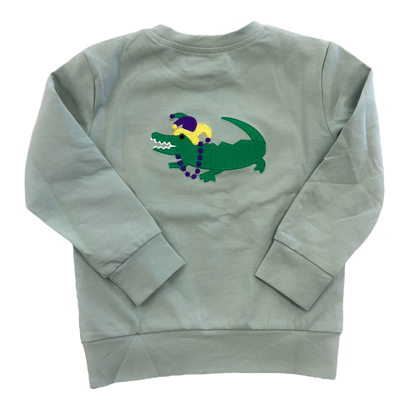 Mardi Gras Gator Sweater - Lulu Bebe