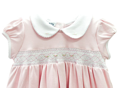 Pink Pima Smocked Dress - Magnolia Baby