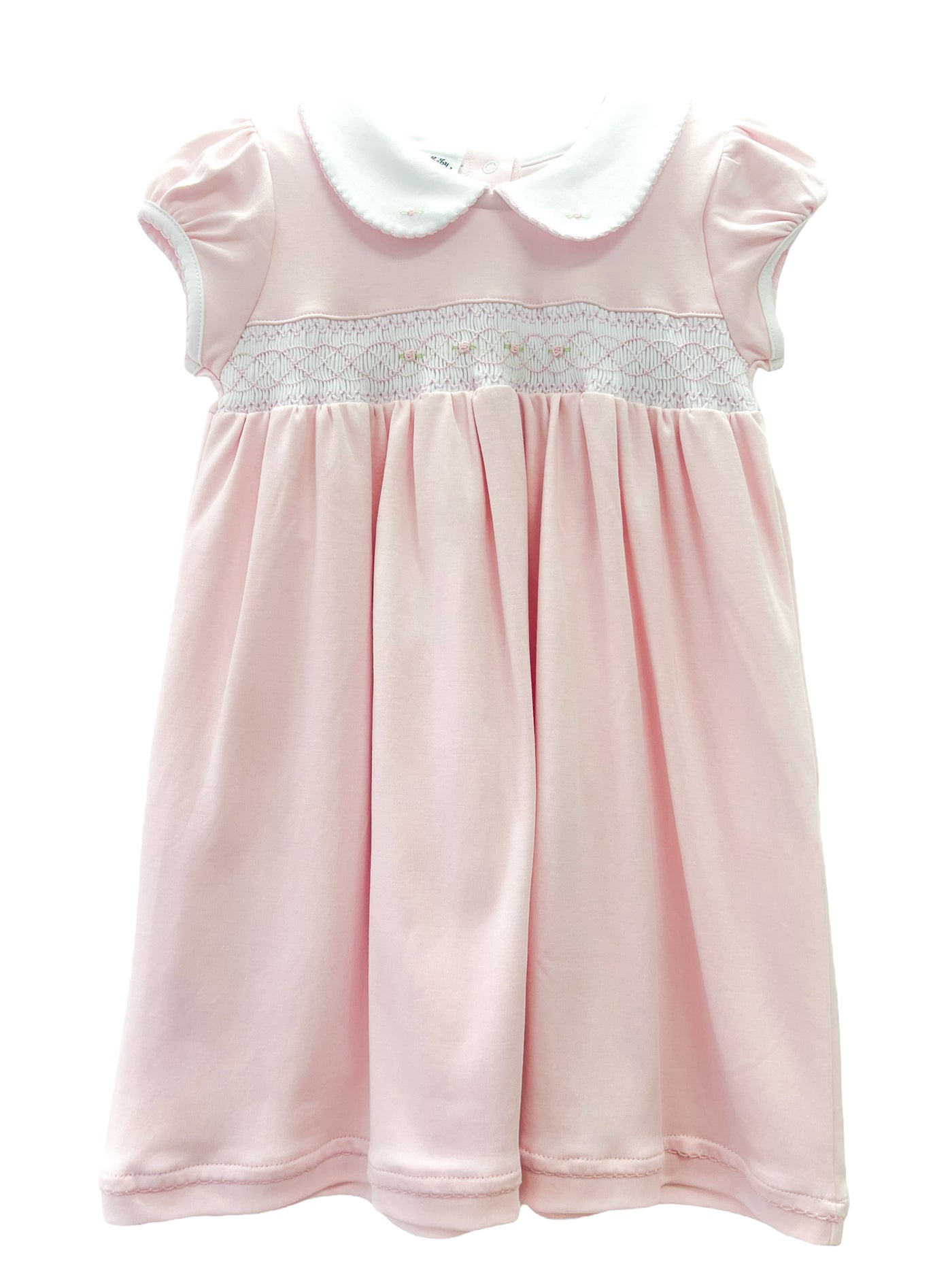 Pink Pima Smocked Dress - Magnolia Baby