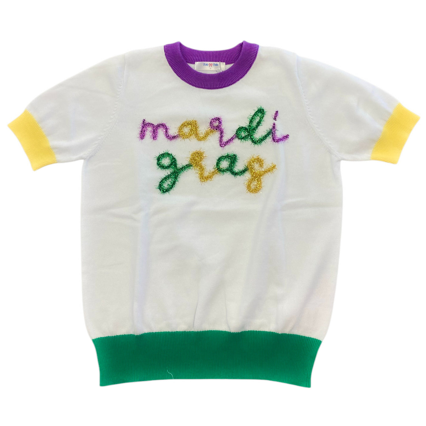 Mardi Gras Tinsel Shirt - Lulu Bebe