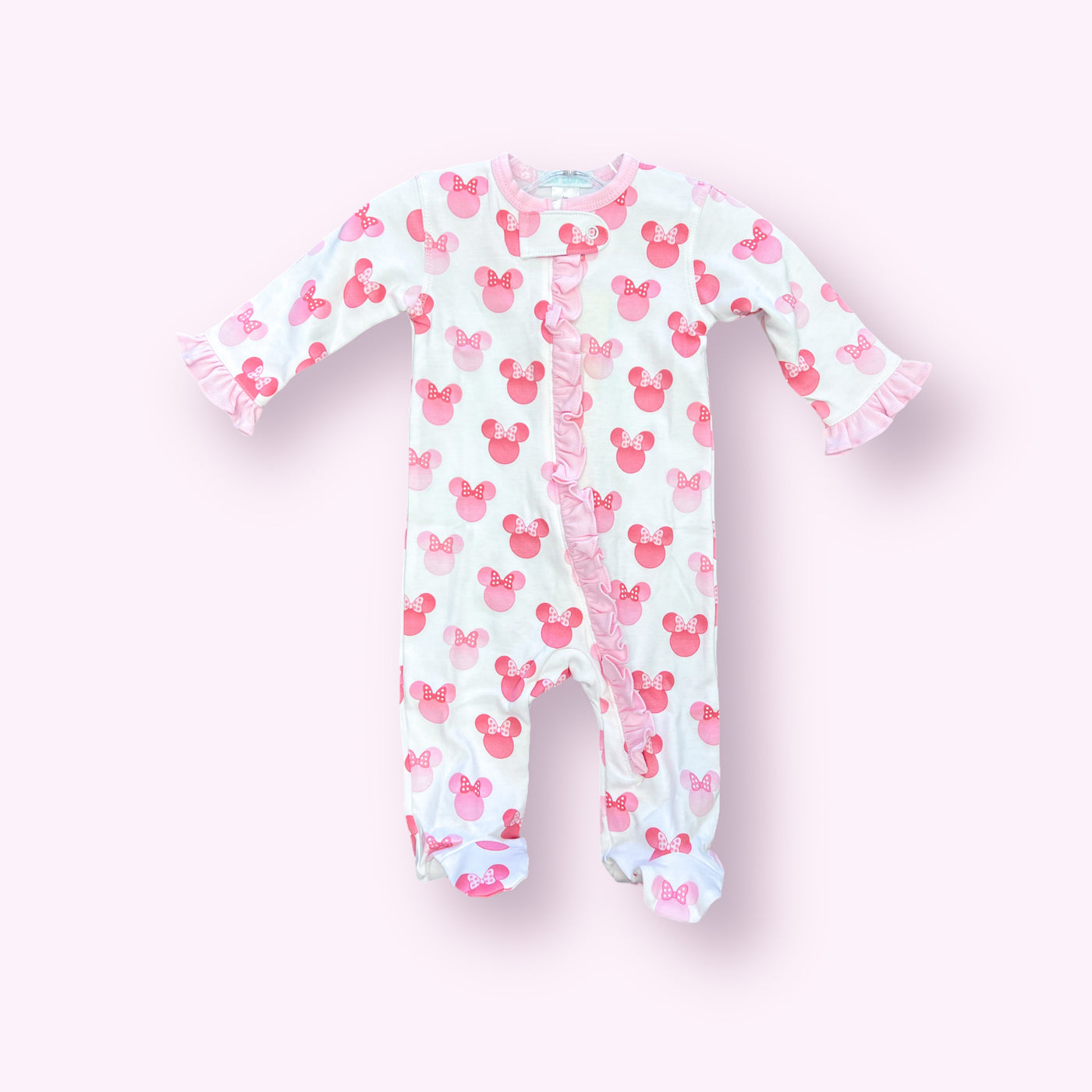 Pink Minnie Mouse Footie - La Luna - 3M