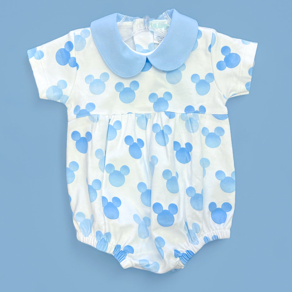 Blue Mickey Mouse Short Set or Bubble - La Luna