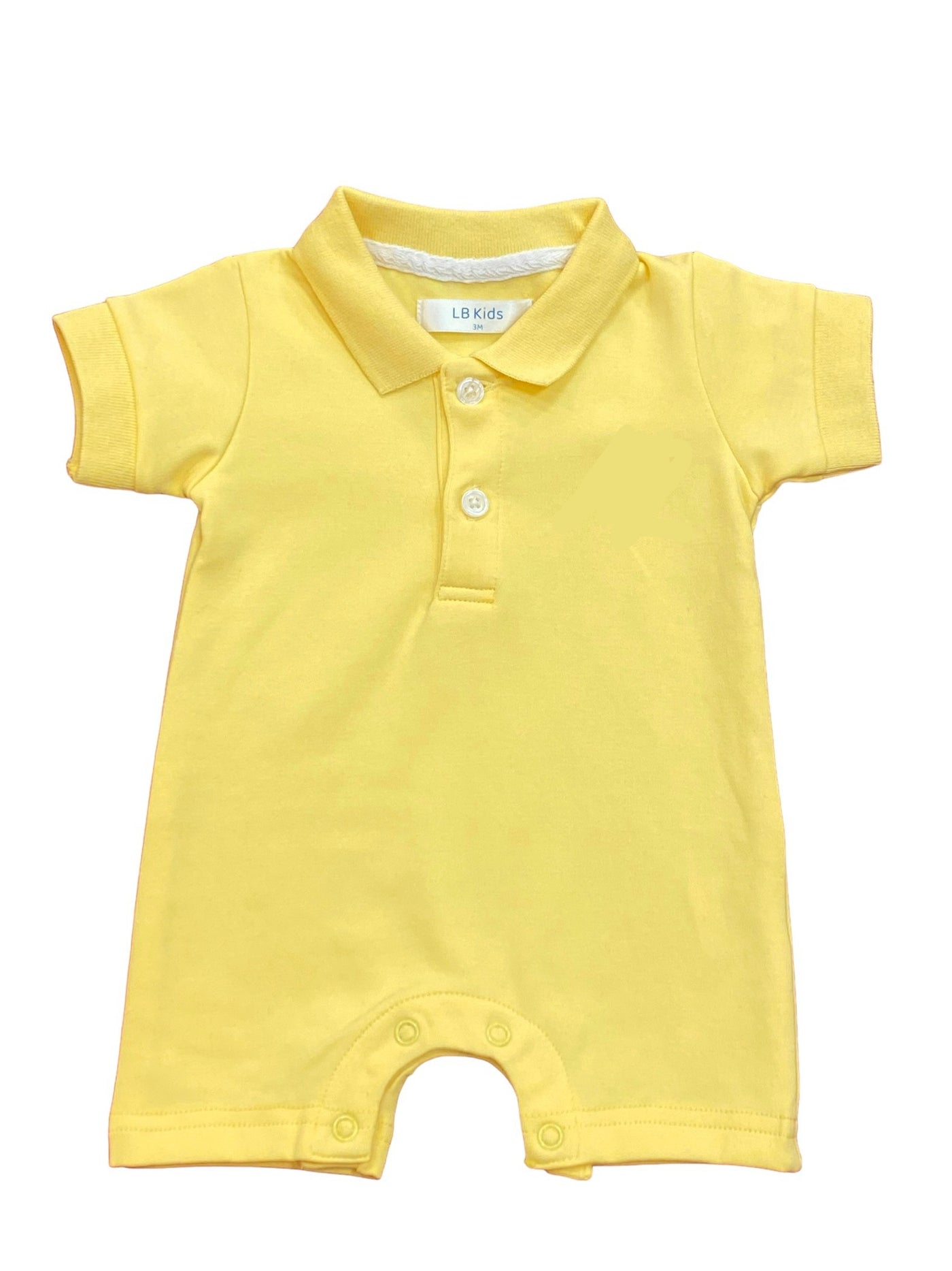 Boys Polo Rompers - Lulu Bebe