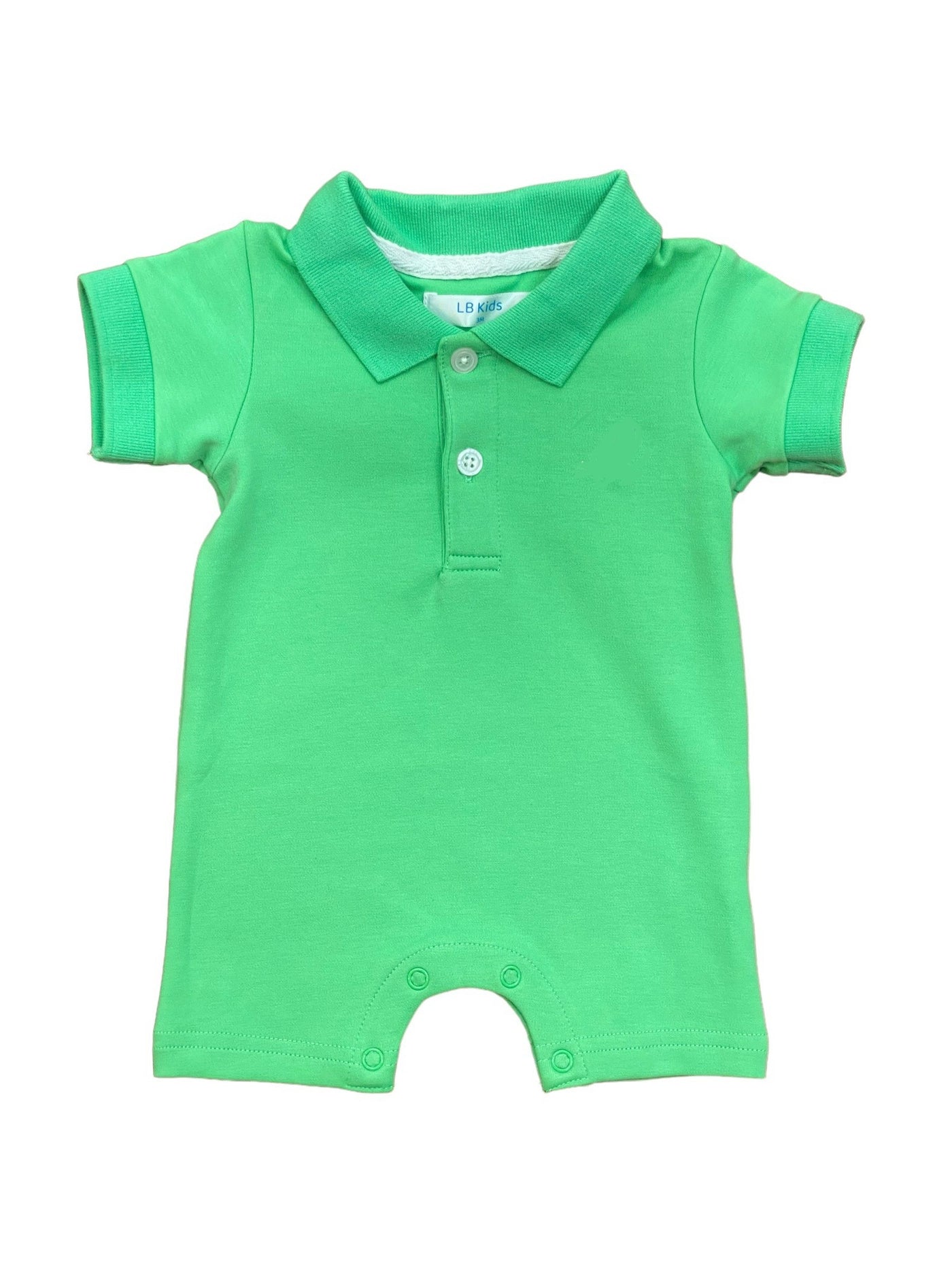 Boys Polo Rompers - Lulu Bebe