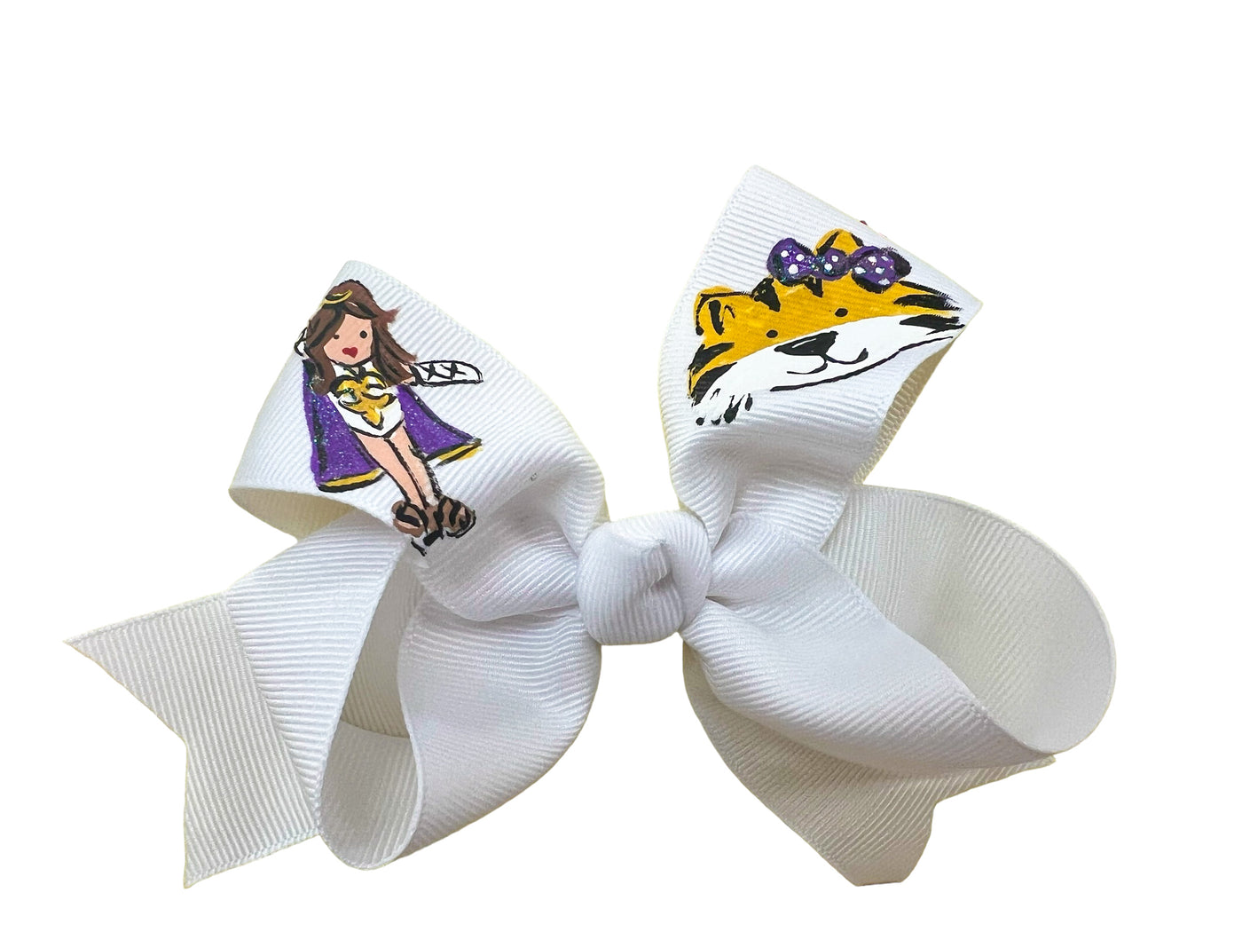 Hand Painted Bows - Two Sisters Bows - Collegiate