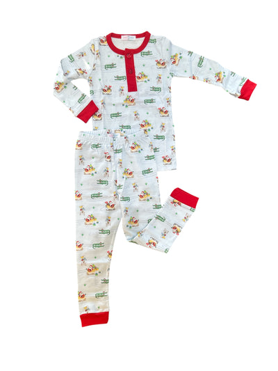 Boys Cajun Christmas Pajama Set - Baby Loren