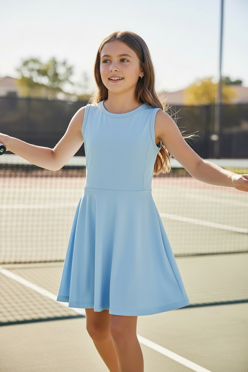 Light Blue Tennis Dress - Lulu Bebe