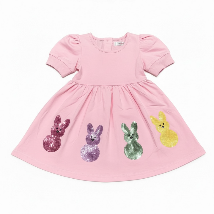 Sequin Peeps Dress - Lulu Bebe