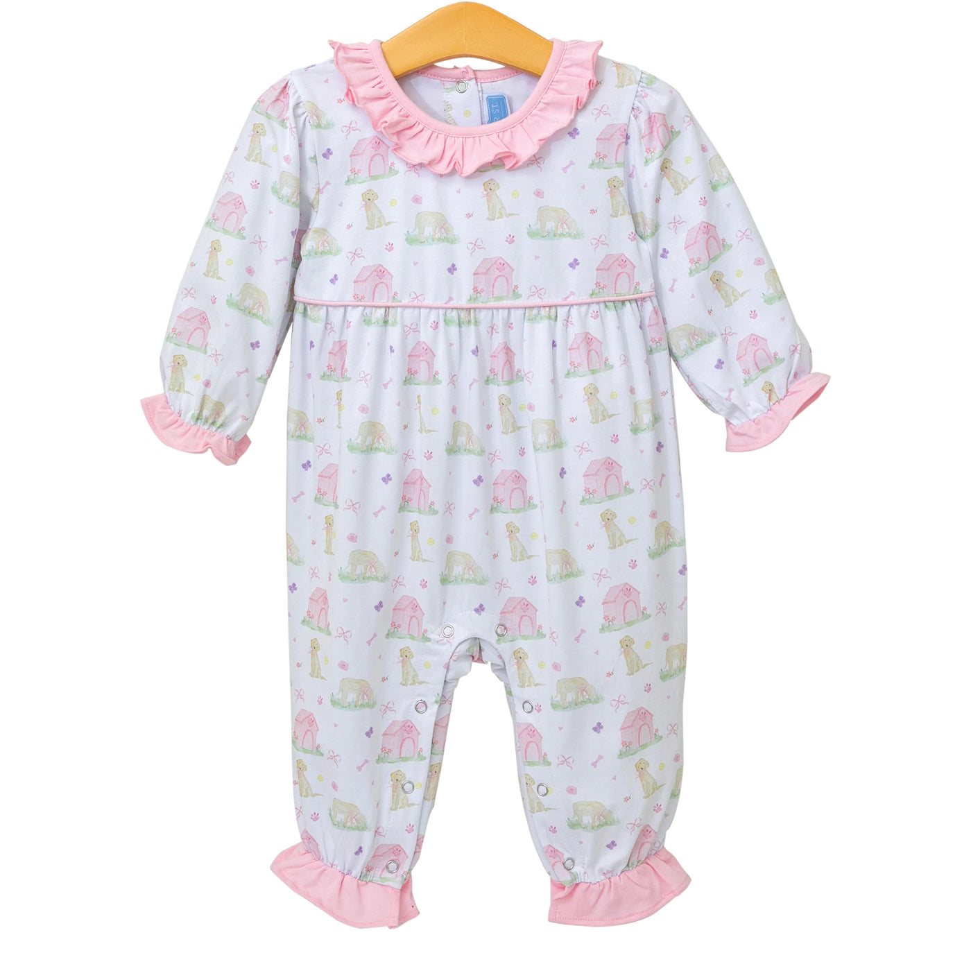 Puppy Pals Ruffle Romper- Trotter Street Kids