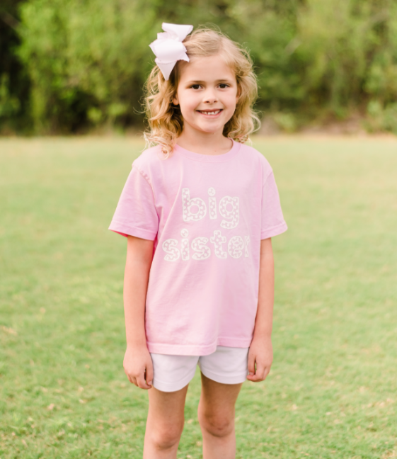 Pink Big Sister Tee - Mustard & Ketchup Kids