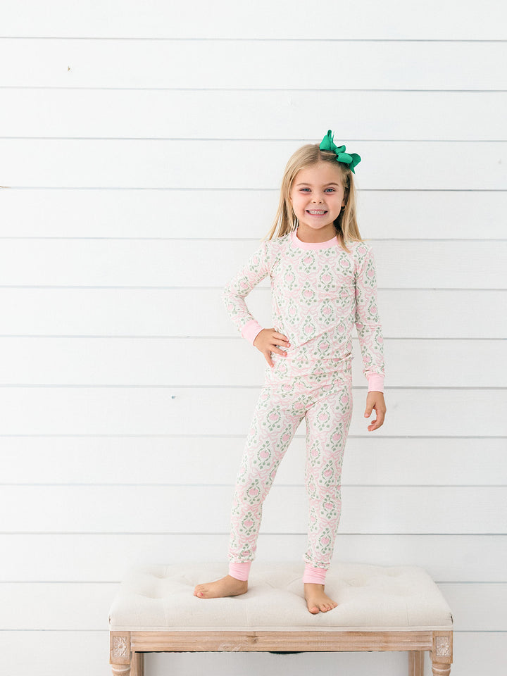 Pretty Pumpkin Bamboo Pajamas - Poppy Kids