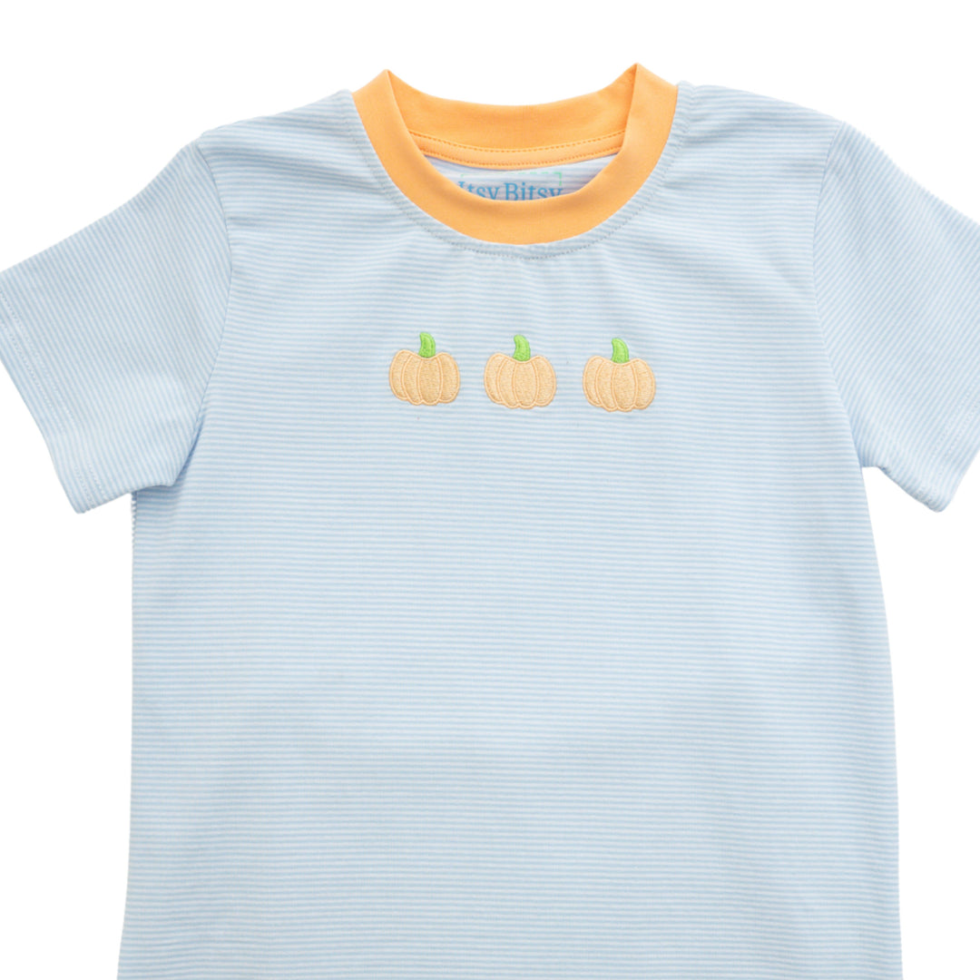 Boys Pumpkin Short Set - Itsy Bitsy