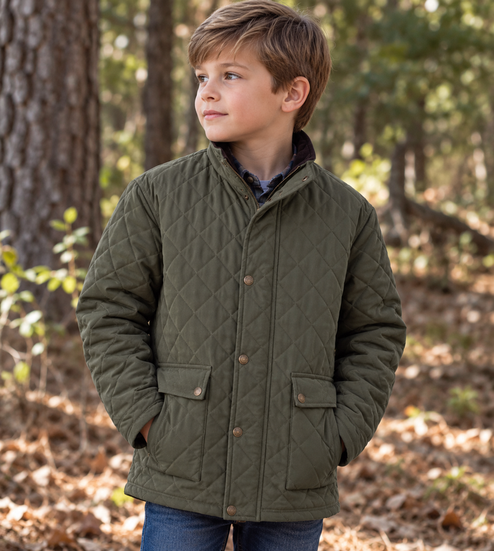 Green Quilted Jacket - Fieldstone