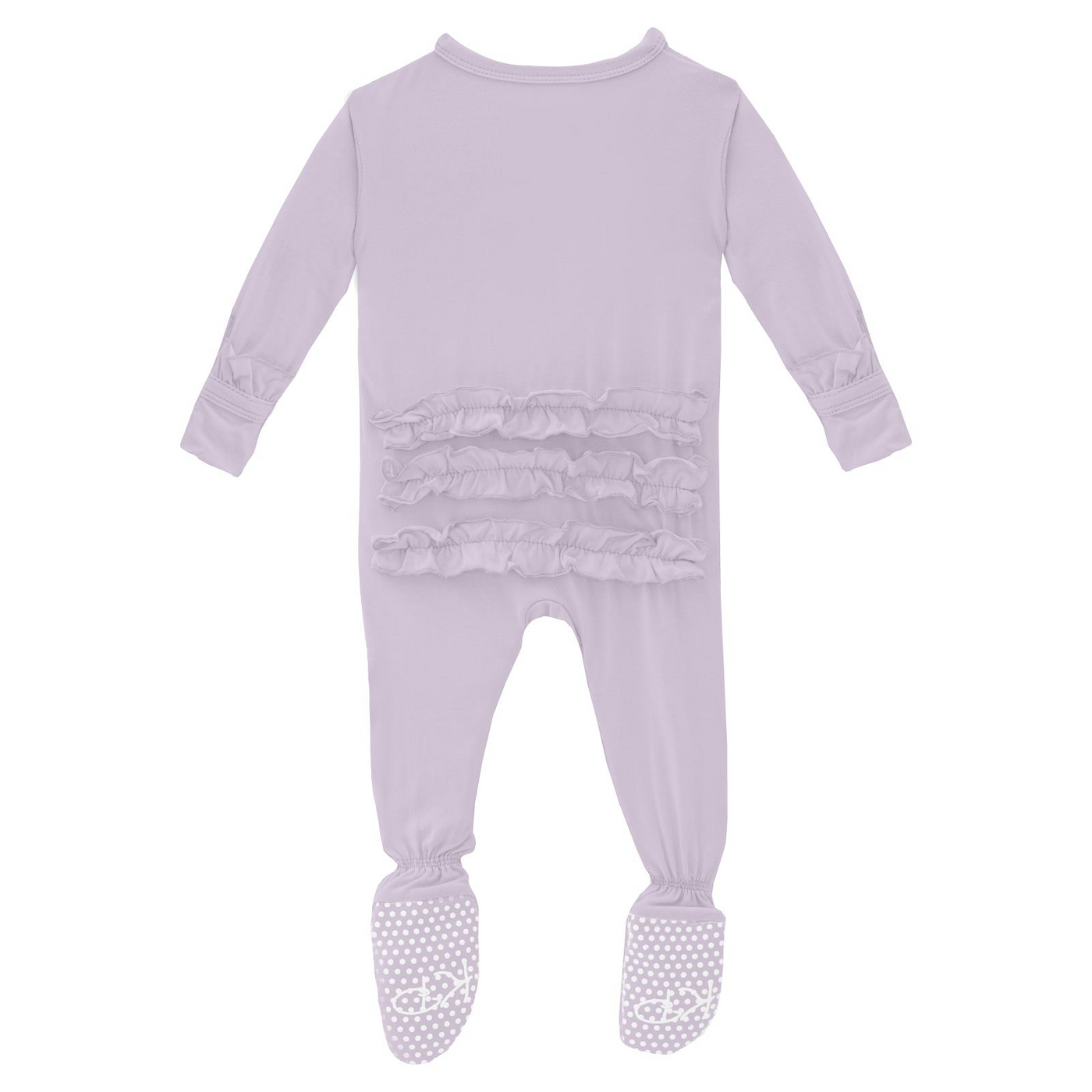 Lavender Bamboo Footie - KicKee