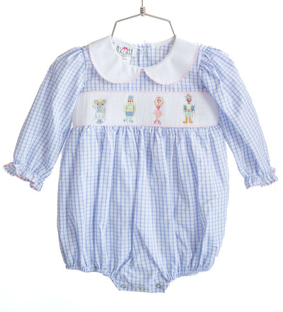 Girls Smocked Nutcracker Bubble - Ruth and Ralph