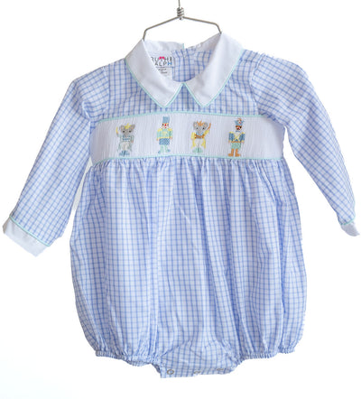 Boys Smocked Nutcracker Bubble - Ruth and Ralph