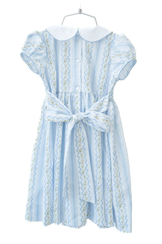Smocked Winter Lily Floral Outfit - Ruth and Ralph