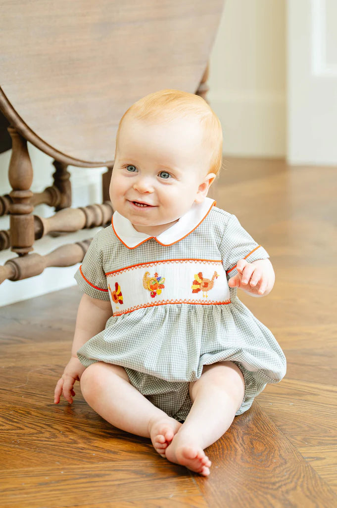 Smocked Thanksgiving Turkey Apparel Collection - Ruth & Ralph