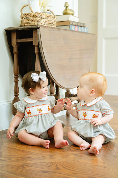 Smocked Thanksgiving Turkey Apparel Collection - Ruth & Ralph