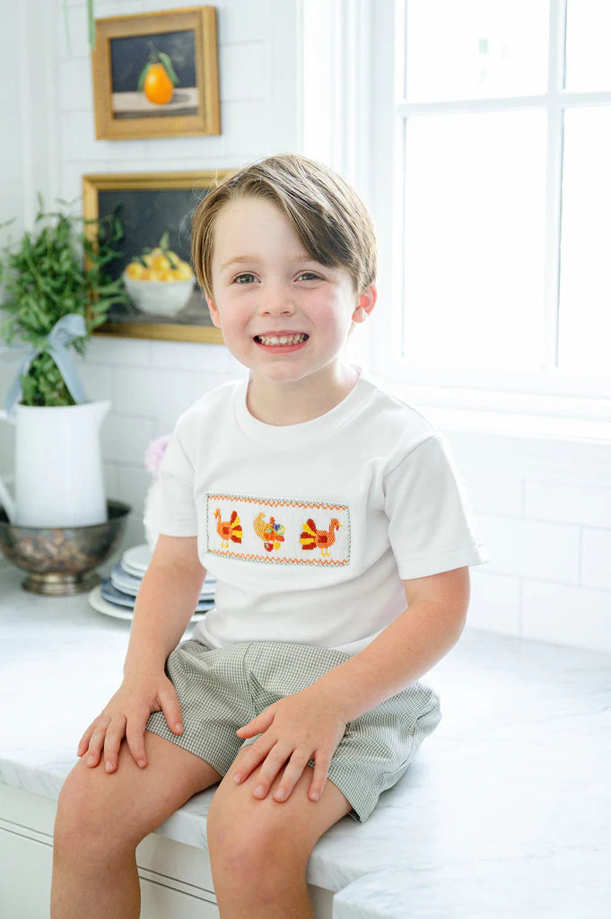 Smocked Thanksgiving Turkey Apparel Collection - Ruth & Ralph
