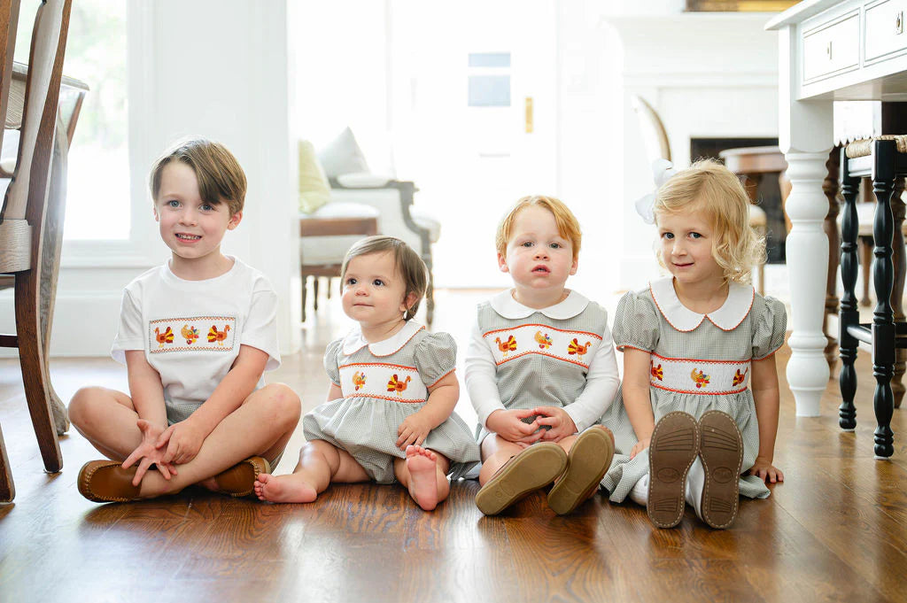 Smocked Thanksgiving Turkey Apparel Collection - Ruth & Ralph