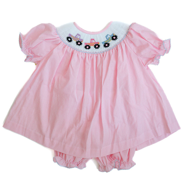 Smocked Monster Trucks Bloomer Set - Ruth & Ralph