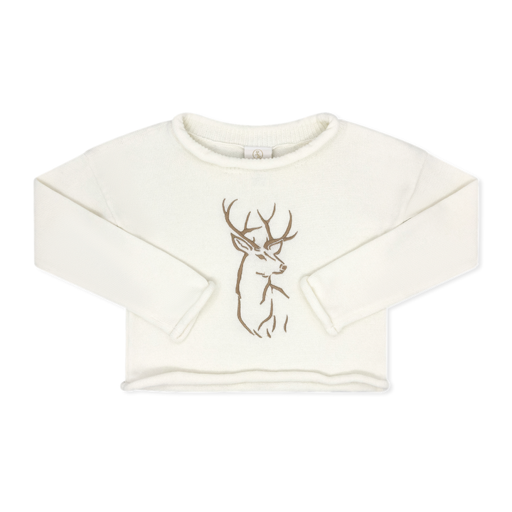 Roll Neck Buck Sweater - Properly Tied