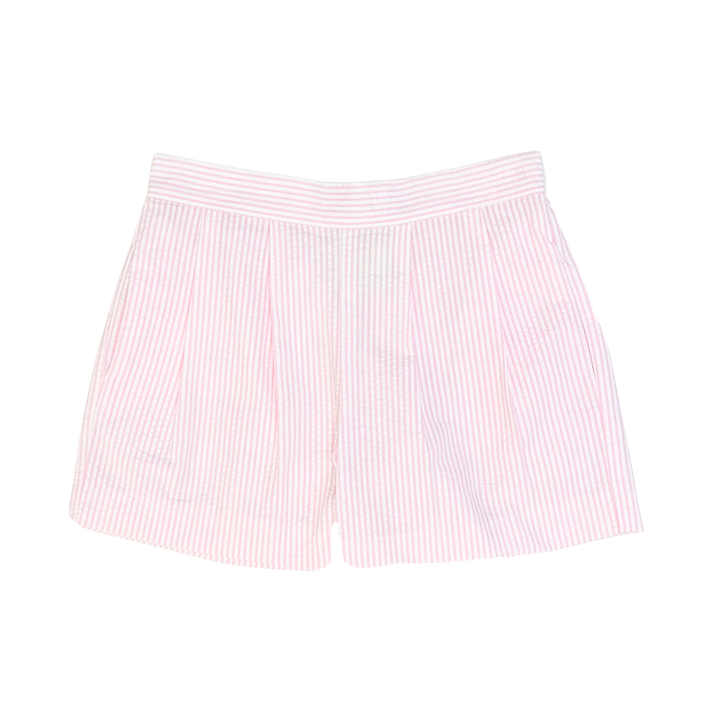 Blue & Pink Seersucker Shorts Set - Zuccini Kids