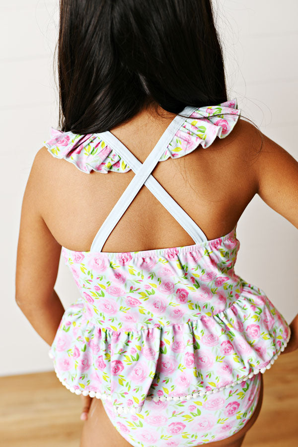 Blushing Belle Rose 2PC Swim Set - Swoon