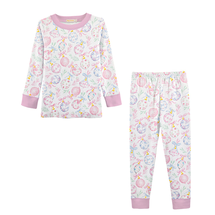 Pink Christmas Ornaments Pajamas - Baby Club Chic